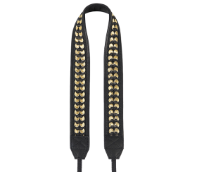 Granada | Leder Kameragurt Black-Gold