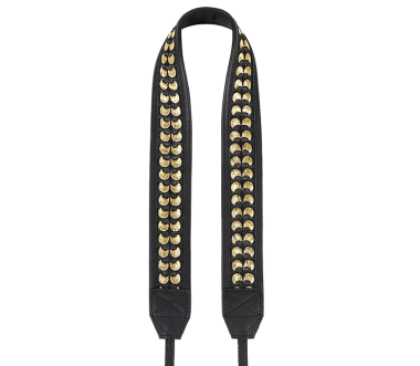 Granada | Leder Kameragurt Black-Gold
